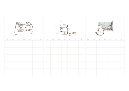 1187 - Monthly plan cats - Stickerpaper