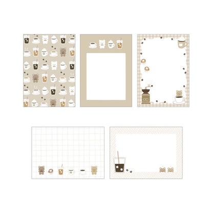 Papier Platz - memo pad - Bear coffee