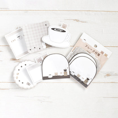 Papier Platz - Flake sticky notes - Bear coffee