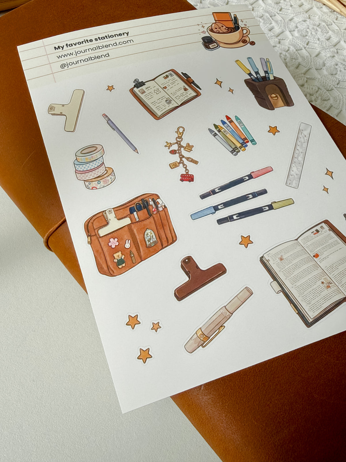 Journal Blend - Stickersheet - My Favorite stationery