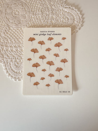 Sarica Studio - Mini ginkgo leaf elements