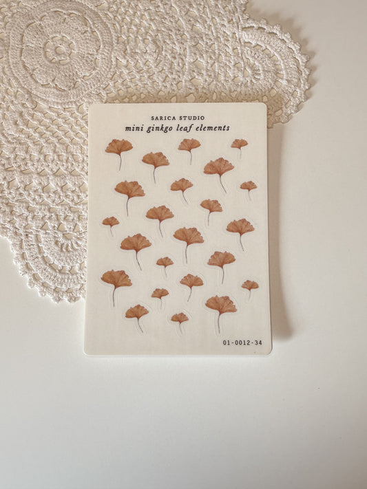 Sarica Studio - Mini ginkgo leaf elements