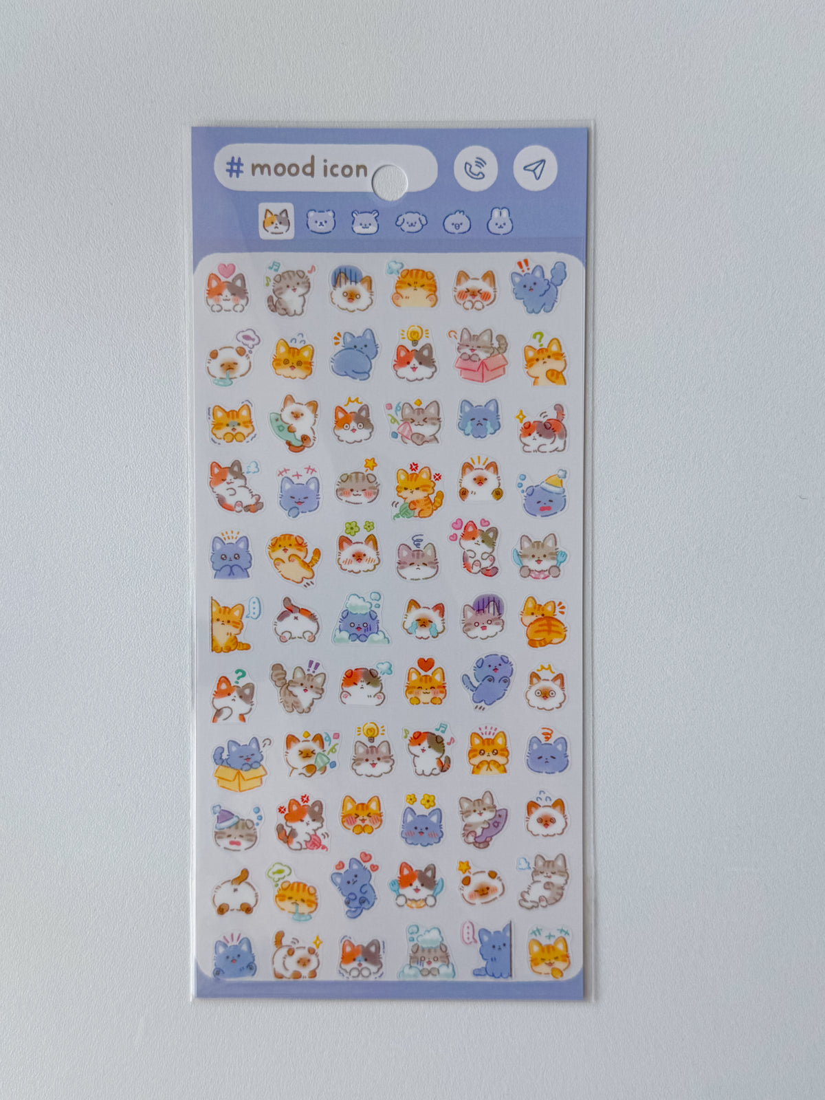 82497 - Mind Wave - sticker sheet - mood icon cat