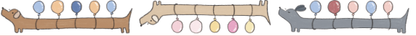 Dana ate oatmeal - Balloon dog - washi tape