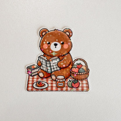 Sparkling bear - diecut stickers (6 designs)