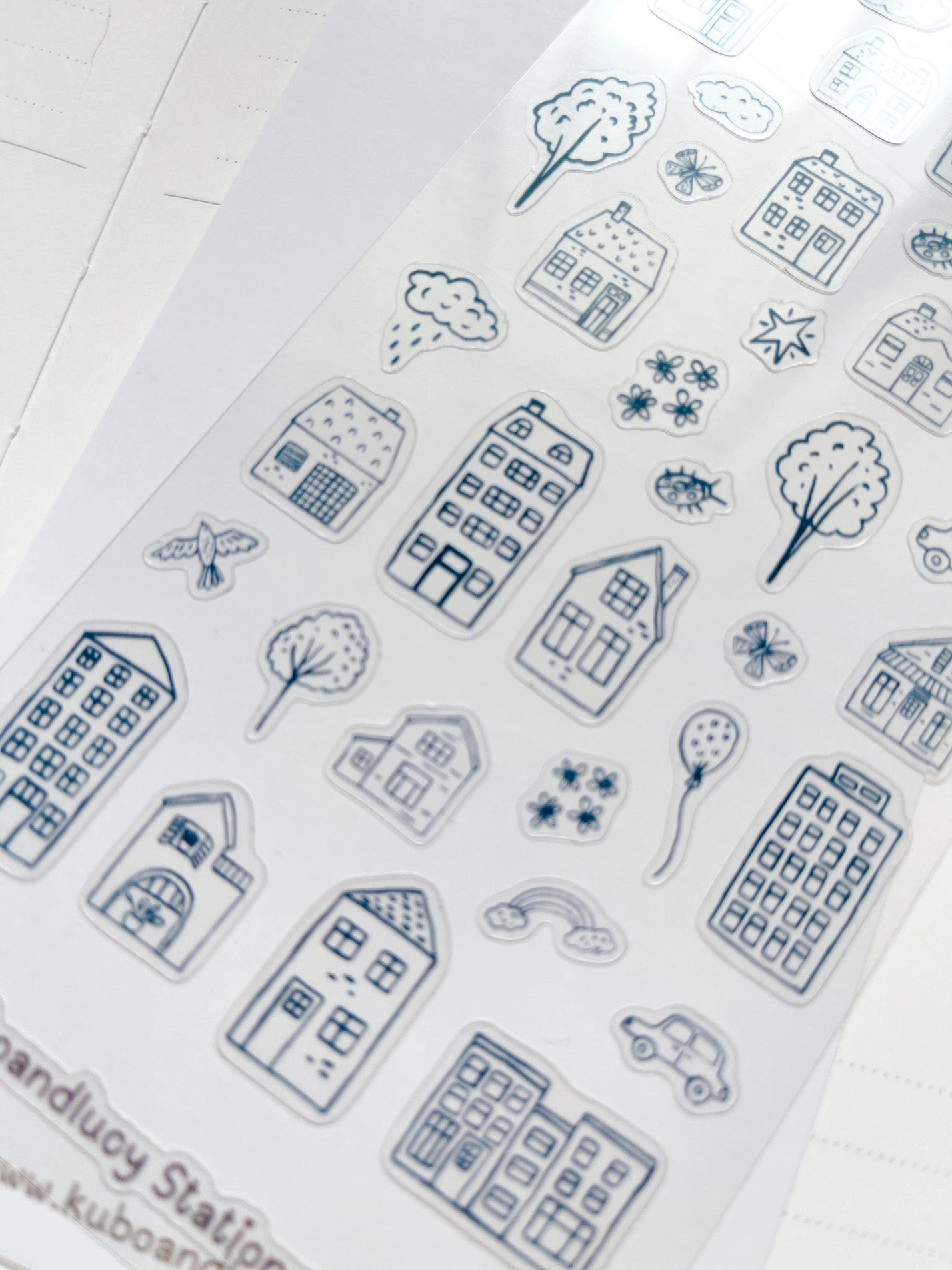 Kubo and Lucy - Doodle Houses - Sticker sheet