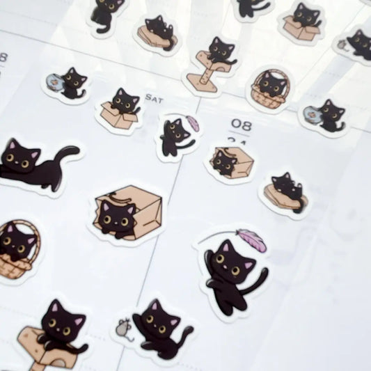 Kubo and Lucy - Luna the Black Cat - Sticker sheet