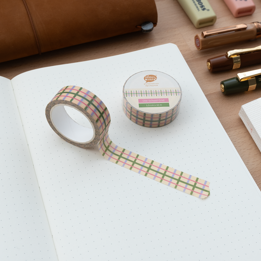 Old School Grid- Washi Tape - Grumpy Nook