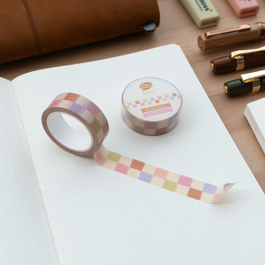 Sorbet squares - Washi Tape - Grumpy Nook