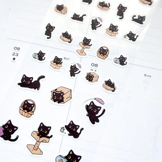 Kubo and Lucy - Luna the Black Cat - Sticker sheet