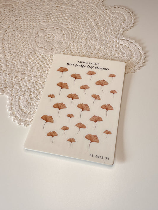 Sarica Studio - Mini ginkgo leaf elements