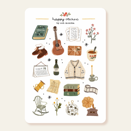 Folklore - Stickervel | Decor voor indie-folkmuziek