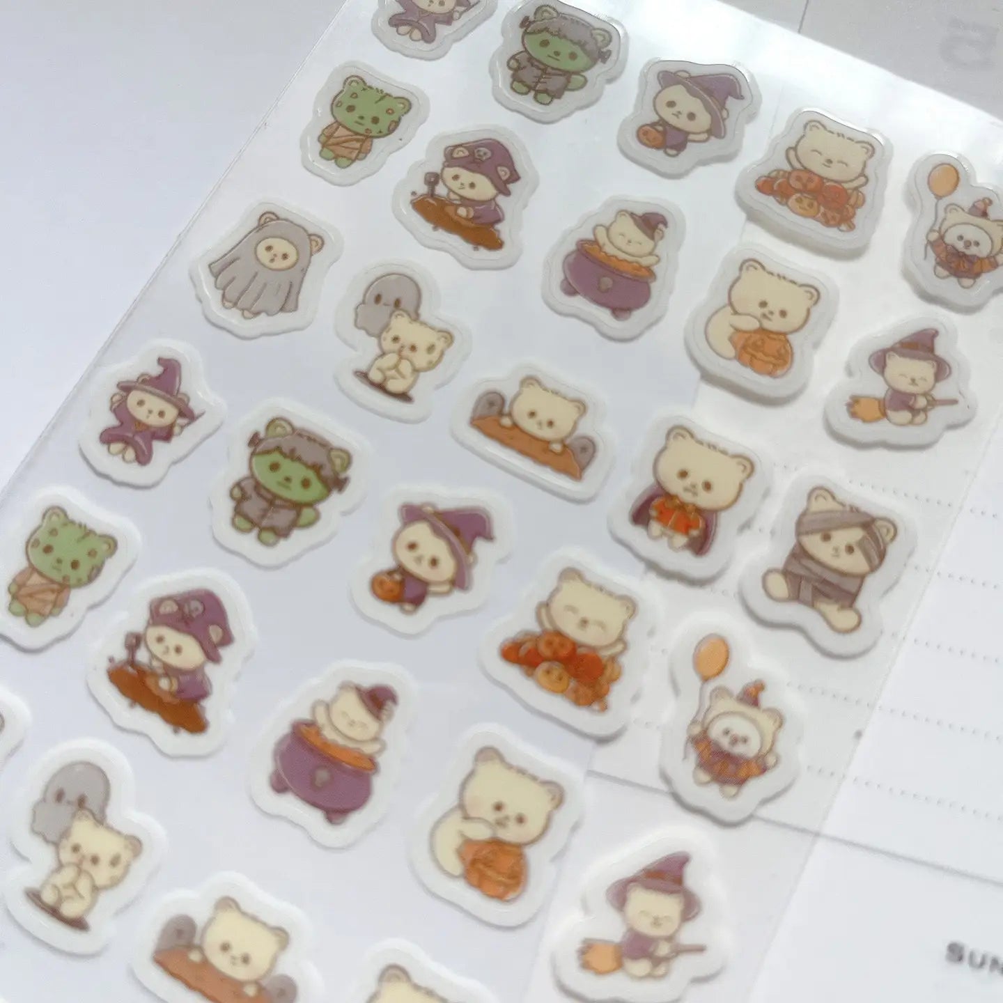 Kubo and Lucy - Halloween Bears - Sticker sheet