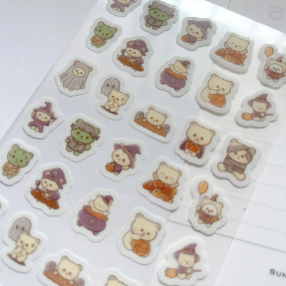 Kubo and Lucy - Halloween Bears - Sticker sheet