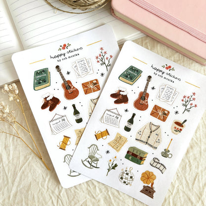 Folklore - Stickervel | Decor voor indie-folkmuziek
