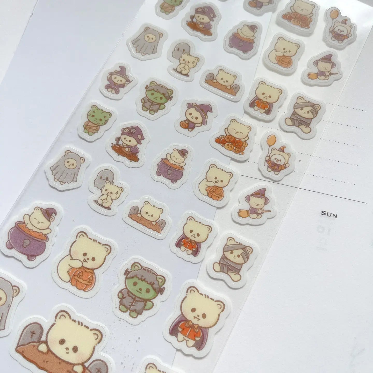 Kubo and Lucy - Halloween Bears - Sticker sheet