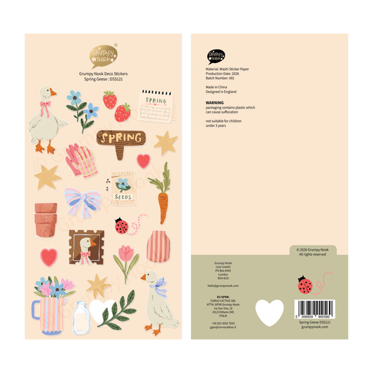 Grumpy Nook - Stickersheet - Spring Geese