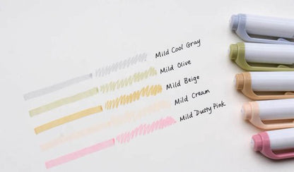 Zebra Mildliner - Natural Mild Colors (5-Pack)