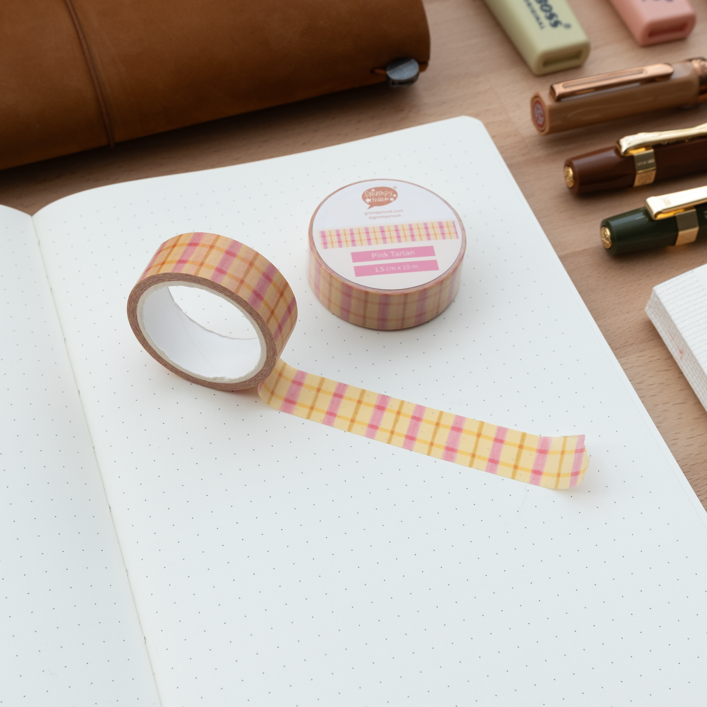 Grumpy Nook - Washi tape - Lemonade Tartan