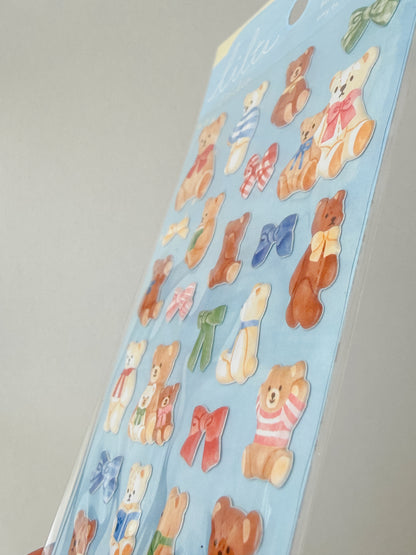 82808 - Mind Wave - sticker sheet - puffy - bears