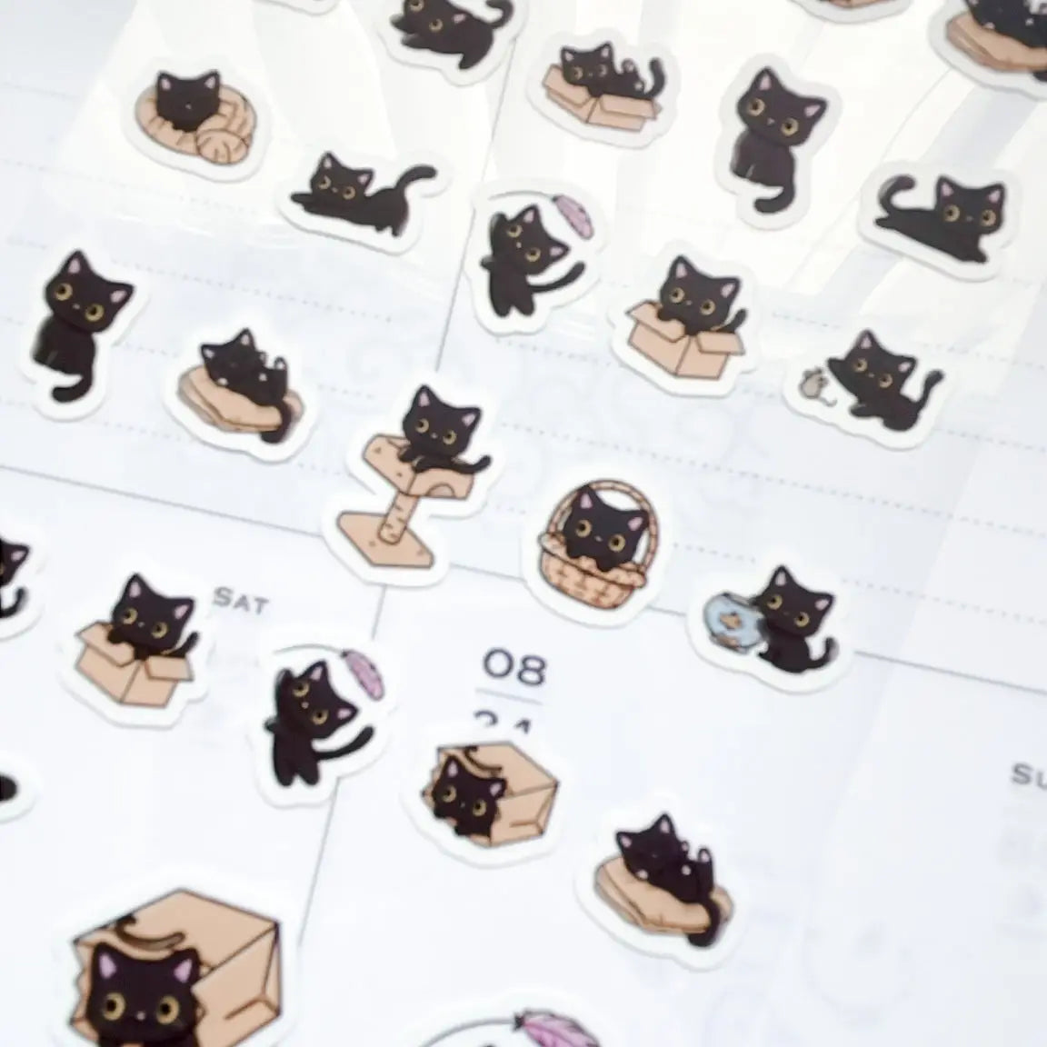Kubo and Lucy - Luna the Black Cat - Sticker sheet
