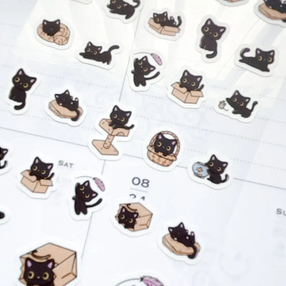 Kubo and Lucy - Luna the Black Cat - Sticker sheet