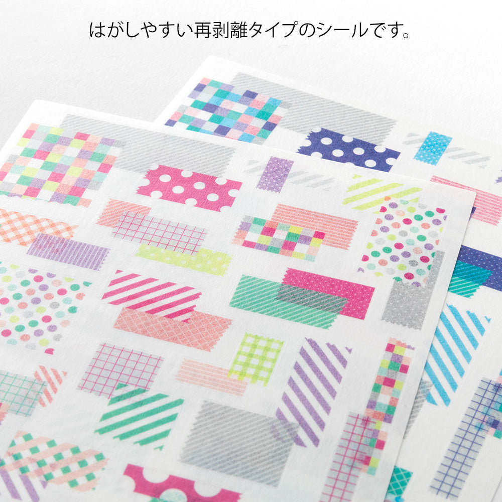 Midori - Yuru Log Sticker - Collage tape