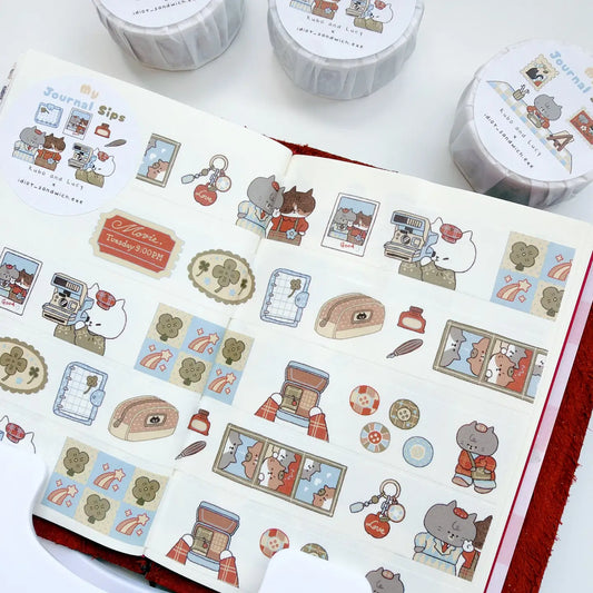 Kubo and Lucy x Idiot Sandwich - My journal Sips V.2 - polaroid - washi tape
