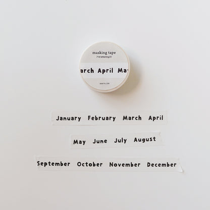 710 - lettering 001 - Masking tape