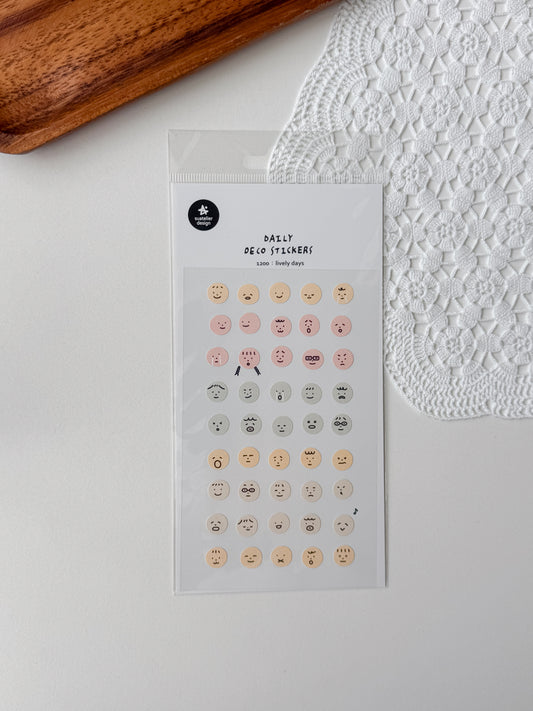 1200 - Lively days - stickersheet