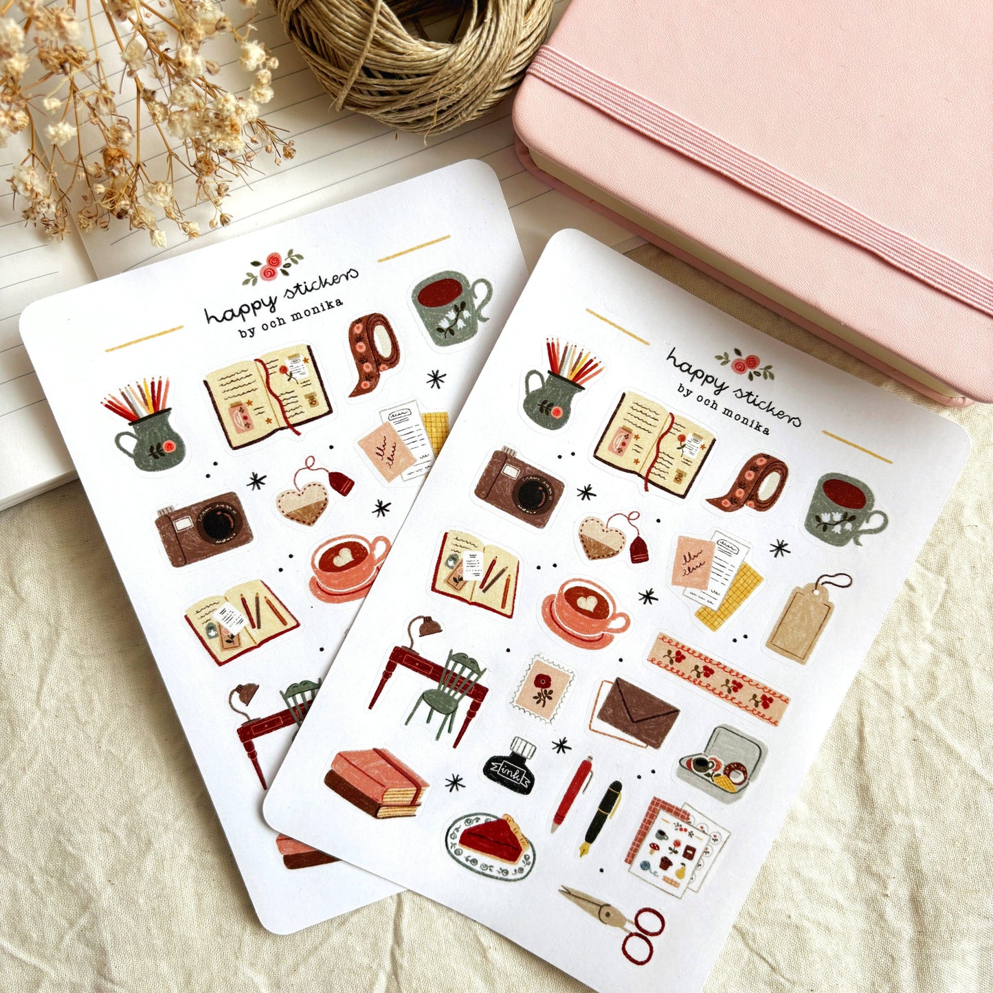 Gezellig Journaling - Stickervel | Essentieel voor Journaling