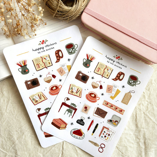 Gezellig Journaling - Stickervel | Essentieel voor Journaling