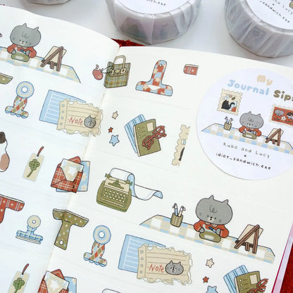 Kubo and Lucy x Idiot Sandwich - My journal Sips V.3 - Stationery - washi tape