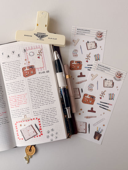 Journal Blend Stickersheet - My Favorite stationery
