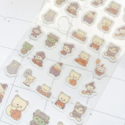 Kubo and Lucy - Halloween Bears - Sticker sheet