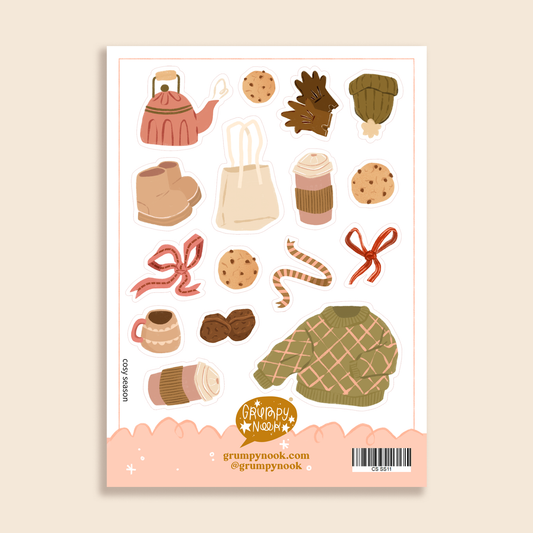 Cosy Season - Stickersheet - Grumpy Nook