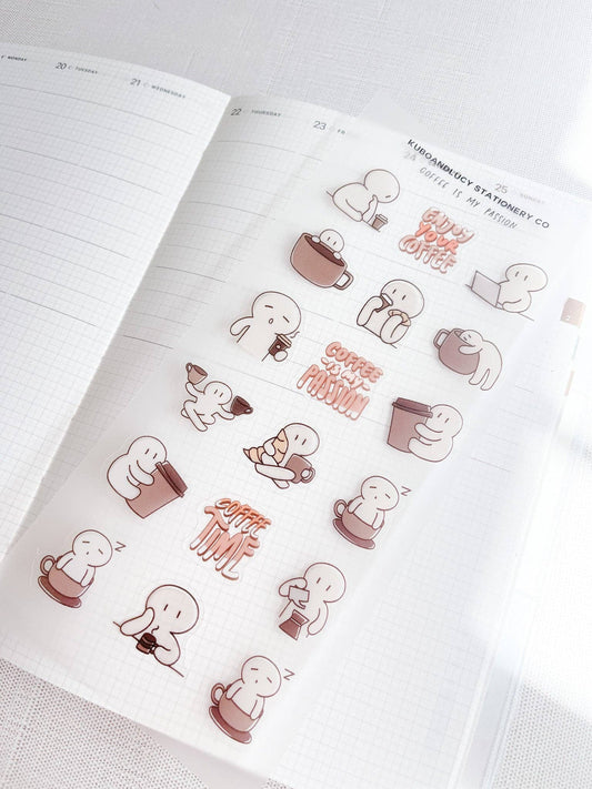 Kuboandlucy - Stickervel koffie is mijn passie