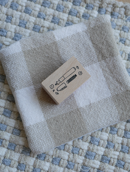 Dana ate oatmeal - Fountainpen - stamp