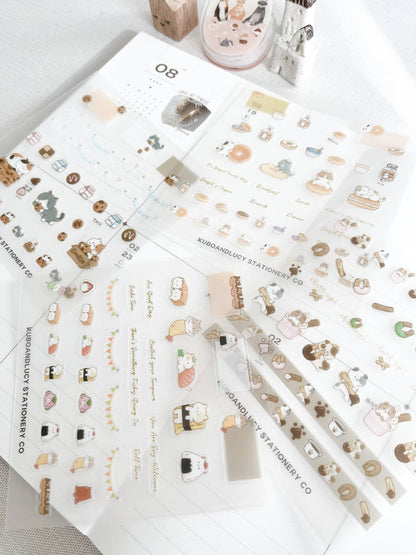 Kuboandlucy - Leuk PET-stickervel voor katten en honden | 4 ontwerpen
