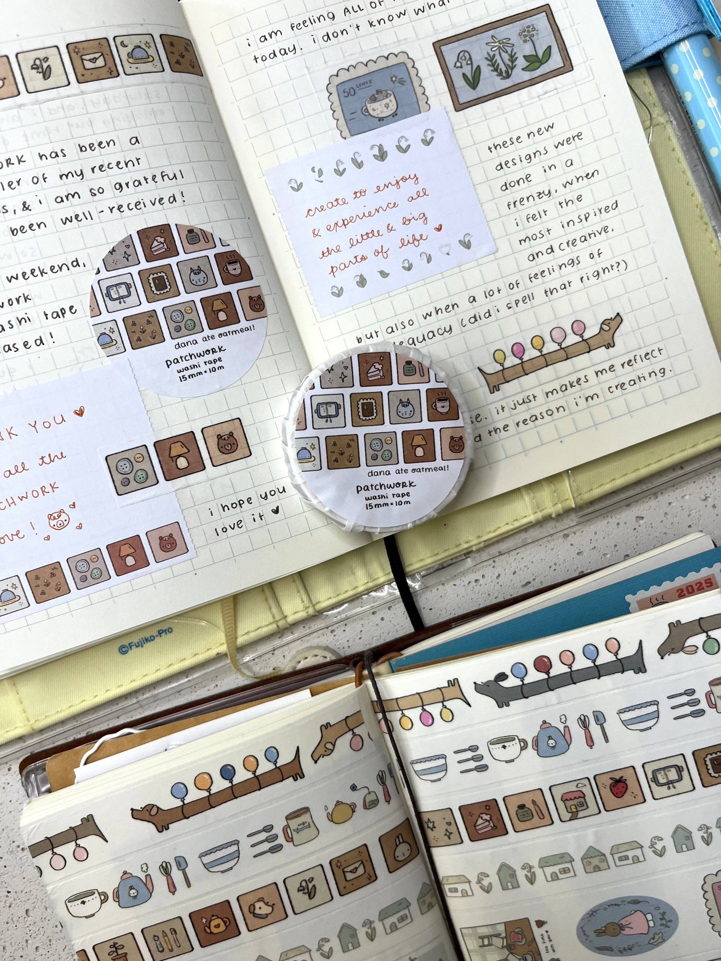 Dana ate oatmeal - Patchwork washi-tape