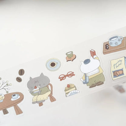 Kubo and Lucy x Idiot Sandwich - A cup of journaling - PET tape