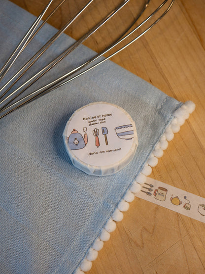 Dana ate oatmeal - home baking - washi tape
