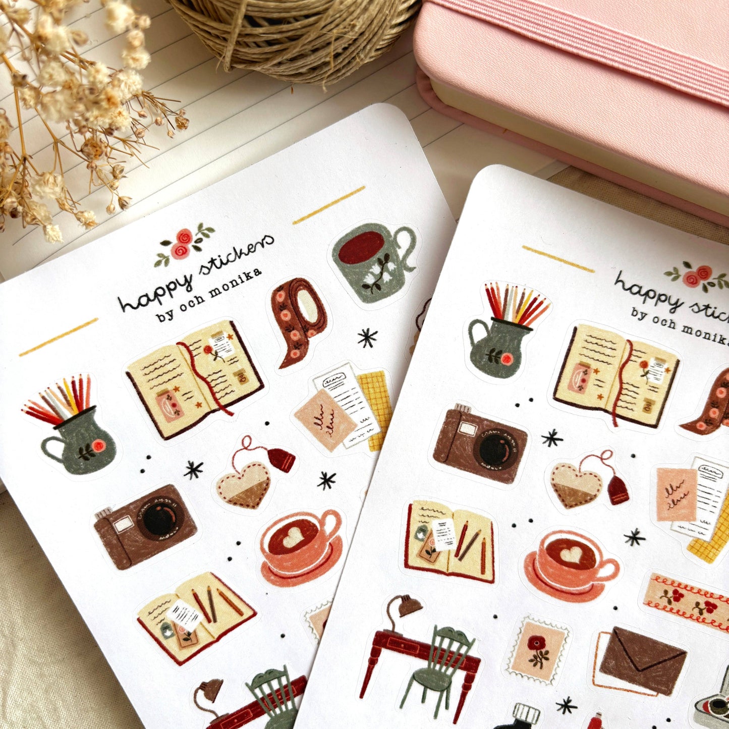 Gezellig Journaling - Stickervel | Essentieel voor Journaling