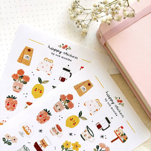 Cottagecore - Stickervel | Sprookjesachtige papierwarendecoratie