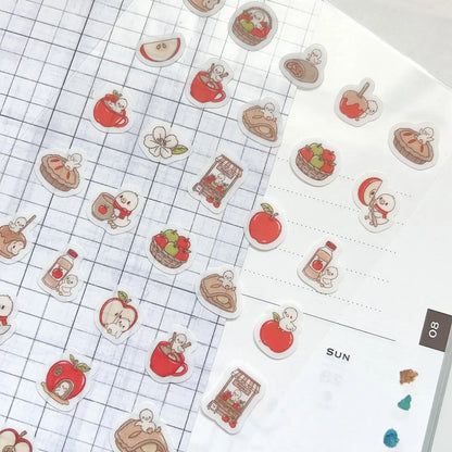 Kubo and Lucy - Louie the chick with Apple Pie - Sticker sheet