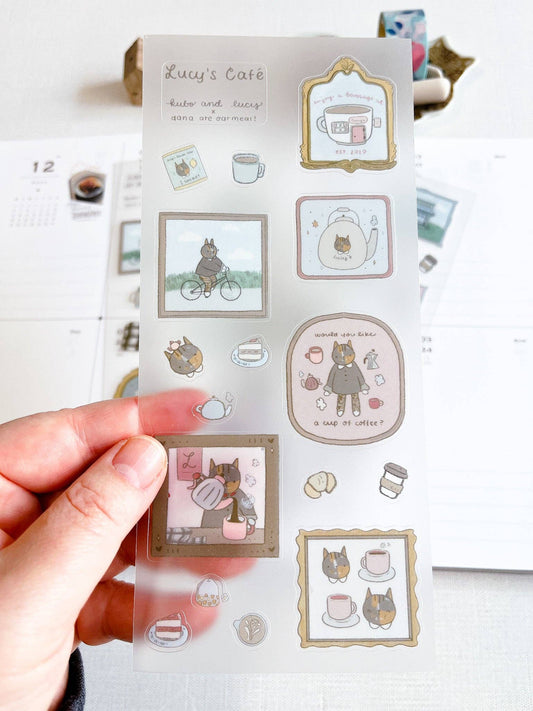 Kuboandlucy x Dana Ate Oatmeal Stickervel Lucy's Cafe