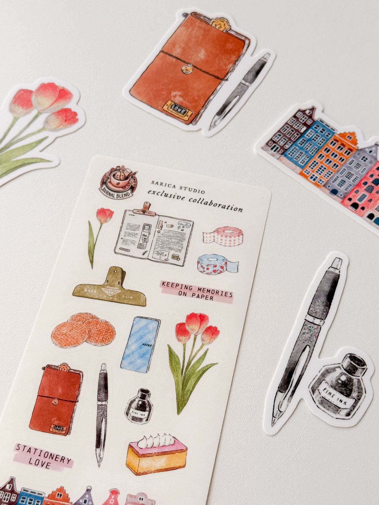 Sarica Studio x Journal Blend - stickersheet