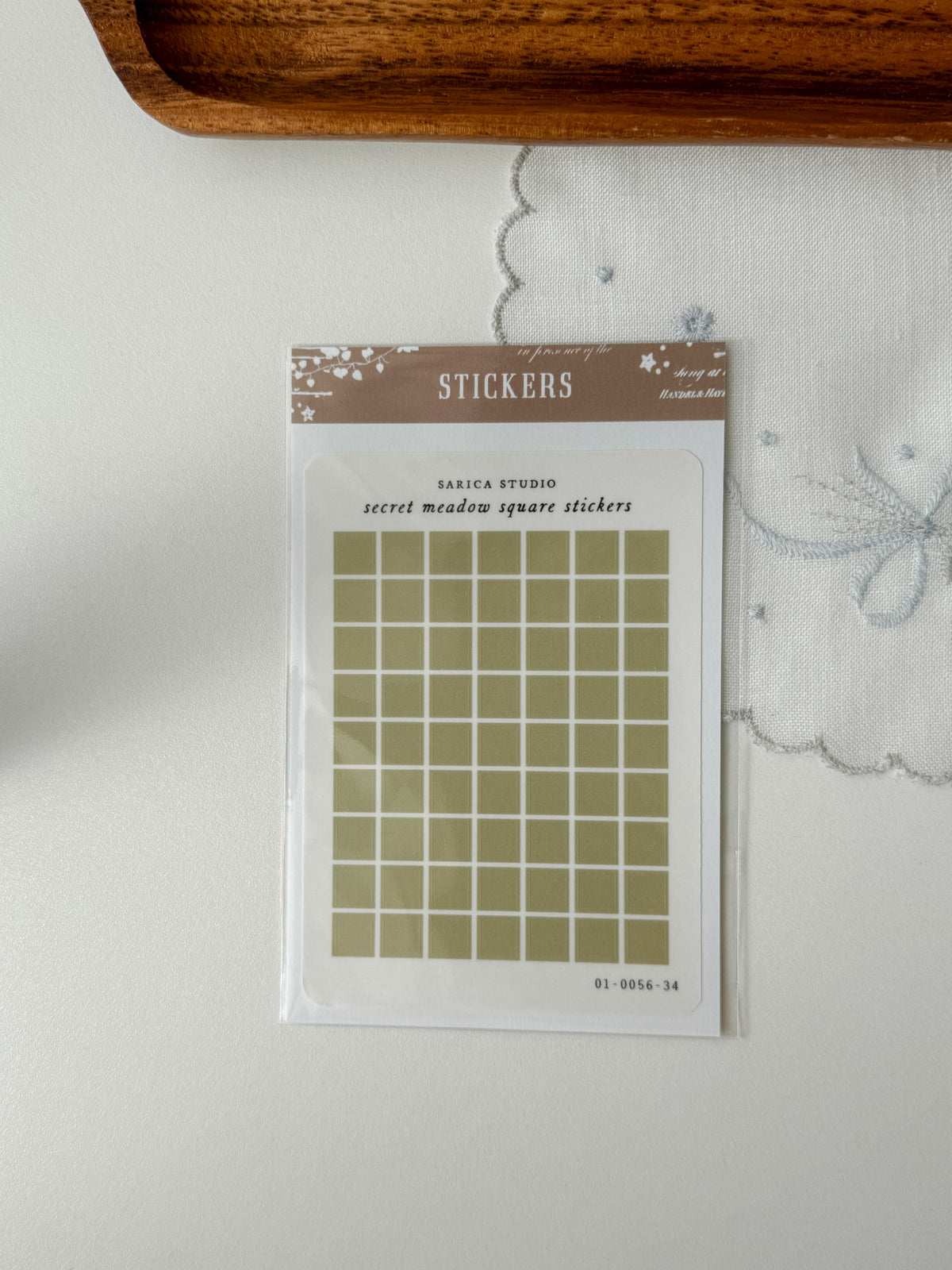Sarica Studio - Square stickers - multiple colors