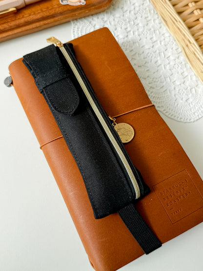 Midori - Book Band Pen Case B6 - A5 - regular TN Black