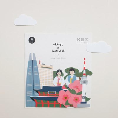 1526 - welcome to Korea - Stickers travel